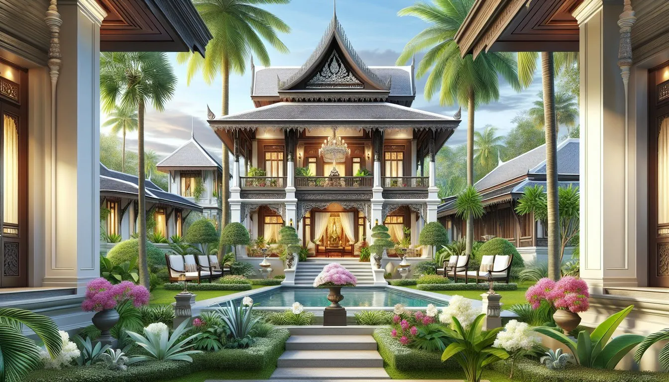 빌라 산티 호텔 라오스 (Villa Santi Hotel) – 전통 왕족 레지던스 개조, 클래식+우아함이 공존