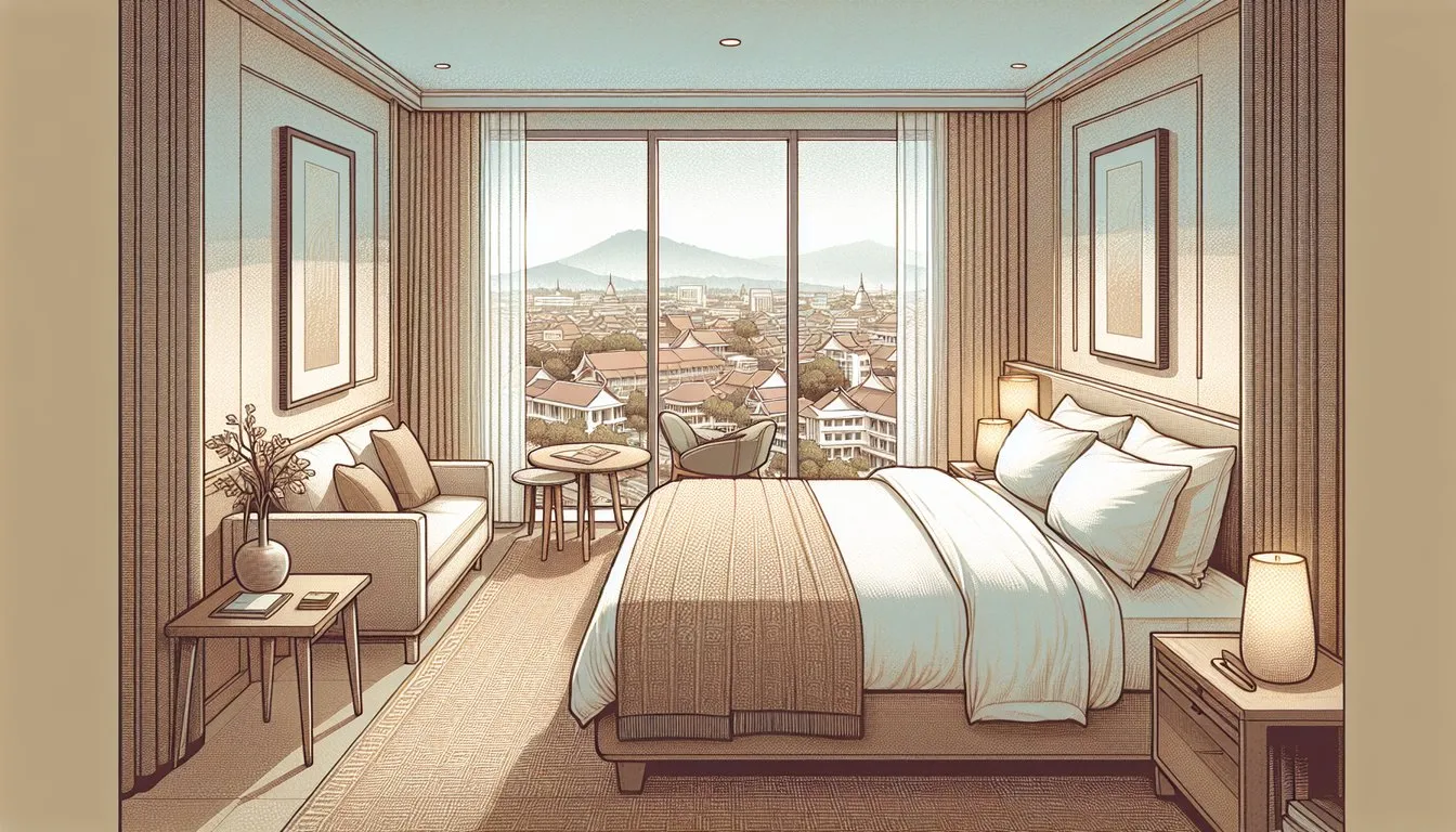 비엔티안 릴렉스 호텔 라오스 (Vientiane Relax Hotel) – 심플하고 편안한 침실, 택시·툭툭 이용 쉬운 시내 위치