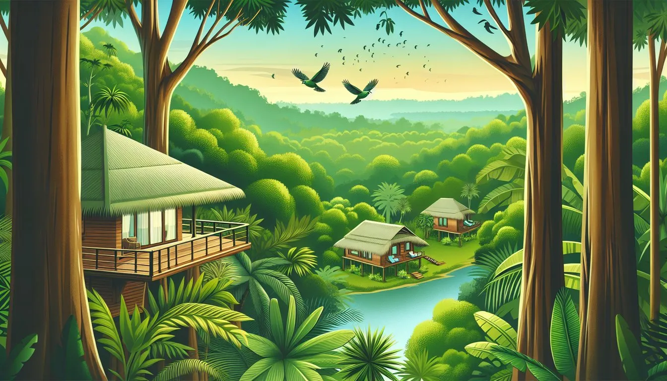 킹피셔 에코 로지 라오스 (Kingfisher Ecolodge) – 참파삭 생태투어 거점, 자연 친화 방갈로 체험